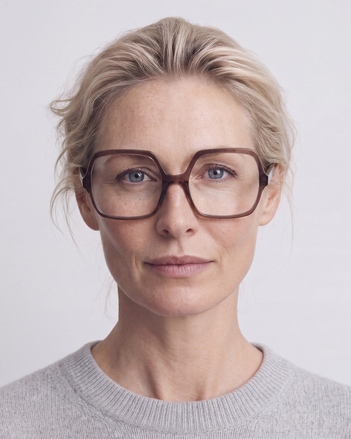 Natalie Dark Brown Readers, worn