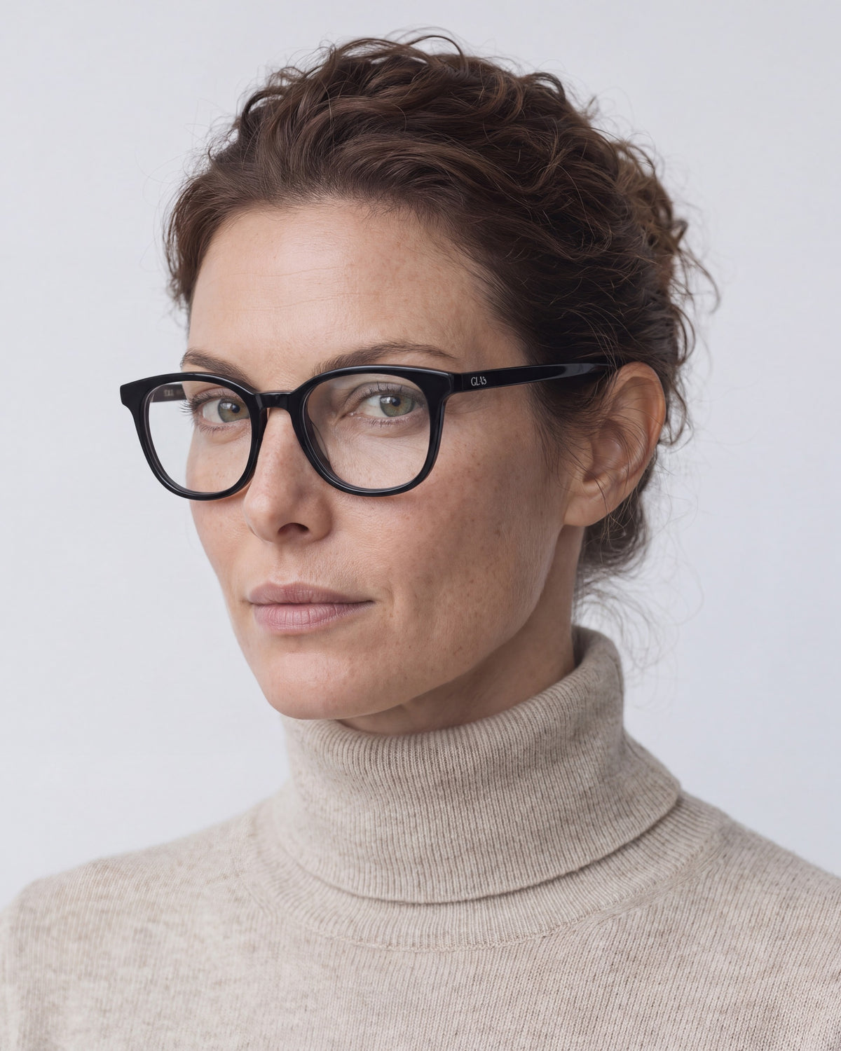 Zoey Antracyt Readers, worn, side
