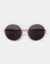Grace Rose Gold Deep Smoke Sunglasses