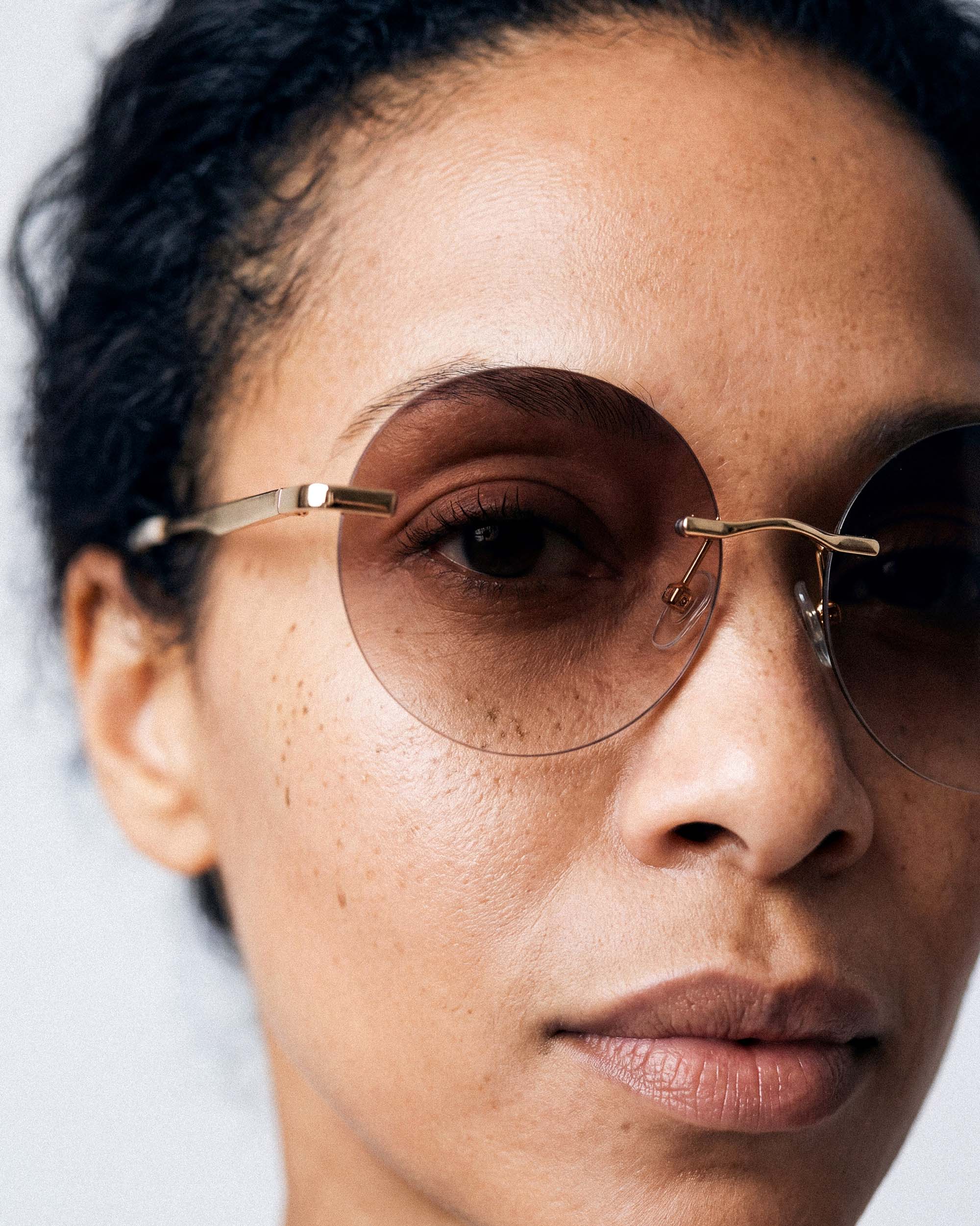 Grace Gold Rimless Tinted