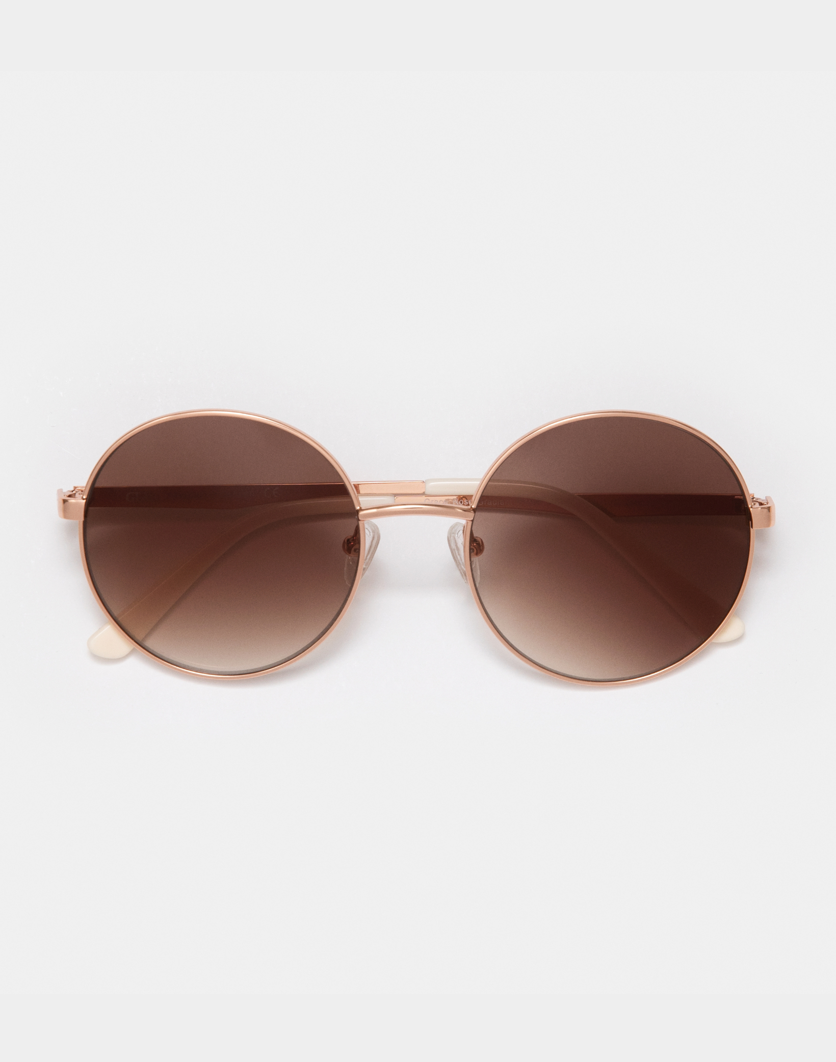 Grace Rose Gold Gradient Brown Sunglasses