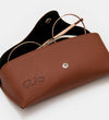 Case in vegan leather brown